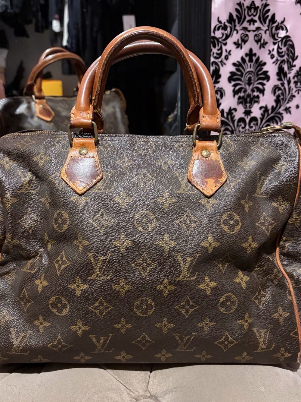 Vintage 1988 Authentic Louis Vuitton brown monogram speedy 30 bag